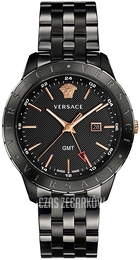 Versace Univers Czarny/Stal Ø43 mm VEBK00618