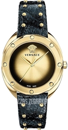Versace Shadov Zloty/Skóra Ø39 mm VEBM00318