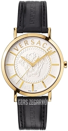 Versace V Icon Srebrny/Skóra Ø41 mm VEJ400221