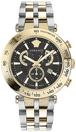 Versace V Race Czarny/Stal Ø46 mm VEJB00622