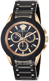 Versace Character Chrono Czarny/Stal Ø43 mm VEM800418