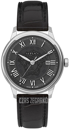 Versace Business Czarny/Skóra Ø43 mm VEQS01618