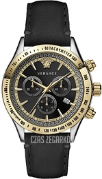 Versace Chrono Classic Czarny/Skóra Ø44 mm VEV700219