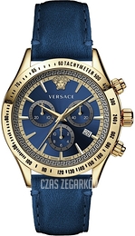 Versace Chrono Classic Niebieski/Skóra Ø44 mm VEV700319