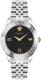Versace Greca Czarny/Stal Ø39 mm VEVC00419