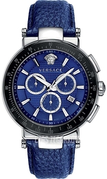 Versace Mystique Sport Niebieski/Skóra Ø46 mm VFG020013
