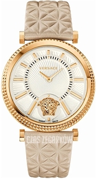 Versace Srebrny/Skóra Ø38 mm VQG030015
