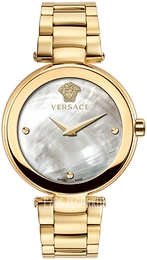 Versace Mystique Szary/Stal w odcieniu złota Ø38 mm VQR120017
