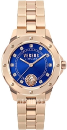 Versus by Versace South Horizons Niebieski/Stal w kolorze różowego złota Ø40 mm S28050017