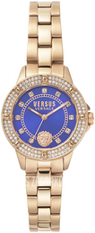 Versus by Versace Ventris Niebieski/Stal w kolorze różowego złota Ø32 mm S29050017
