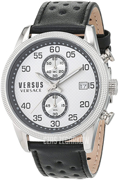 Versus by Versace Srebrny/Skóra Ø44 mm S66060016