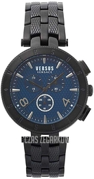Versus by Versace Logo Gent Chrono Niebieski/Stal Ø45 mm S76200017