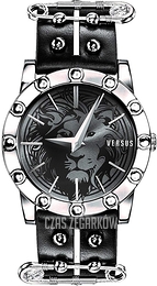 Versus by Versace Czarny/Skóra Ø40 mm SF7020014