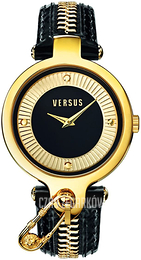 Versus by Versace Czarny/Stal w odcieniu złota Ø37 mm SOB060014