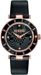 Versus by Versace Logo Czarny/Skóra Ø35 mm SP8080014