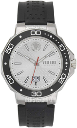 Versus by Versace Kalk Bay Srebrny/Skóra Ø45 mm VSP050118