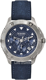 Versus by Versace Niebieski/Skóra Ø46 mm VSP060218