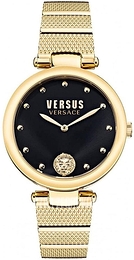 Versus by Versace Czarny/Stal w odcieniu złota Ø36 mm VSP1G0621