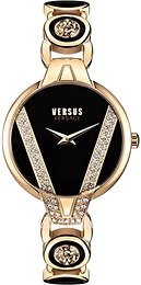 Versus by Versace Saint Germain Czarny/Stal w odcieniu złota Ø32 mm VSP1J0321