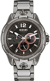 Versus by Versace Runyon Czarny/Stal Ø44 mm VSP1L0521