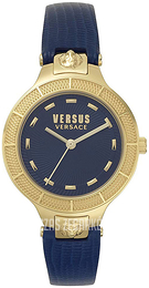 Versus by Versace Claremont Niebieski/Skóra Ø32 mm VSP480218