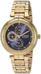Versus by Versace Bellville Niebieski/Stal w odcieniu złota Ø36 mm VSP500518