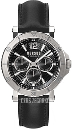 Versus by Versace Czarny/Skóra Ø46 mm VSP520218