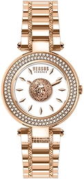 Versus by Versace Bricklane Biały/Stal w kolorze różowego złota Ø36 mm VSP641718