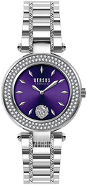 Versus by Versace Brick Lane Purpurowy/Stal Ø36 mm VSP713220