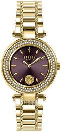 Versus by Versace Brick Lane Purpurowy/Stal w odcieniu złota Ø36 mm VSP714120