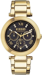 Versus by Versace Camden Market Czarny/Stal w odcieniu złota Ø39 mm VSPCA2419