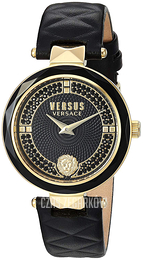Versus by Versace Czarny/Skóra Ø36 mm VSPCD2217