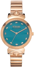 Versus by Versace Marion Niebieski/Stal w kolorze różowego złota Ø37 mm VSPEO0919
