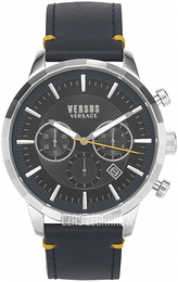 Versus by Versace Eugene Czarny/Skóra Ø46 mm VSPEV0219
