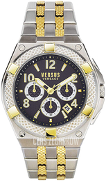 Versus by Versace Niebieski/Stal w odcieniu złota Ø46 mm VSPEW0619