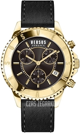 Versus by Versace Tokyo Chrono Czarny/Skóra Ø45 mm VSPGN2119