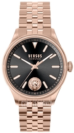Versus by Versace Colonne Czarny/Stal w kolorze różowego złota Ø45 mm VSPHI6321