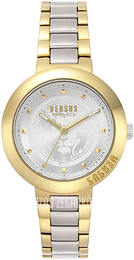 Versus by Versace Batignolles Srebrny/Stal w odcieniu złota Ø36 mm VSPLJ0619