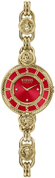 Versus by Versace Les Docks Czerwony/Stal w odcieniu złota Ø36 mm VSPLL1220