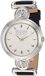 Versus by Versace Sunnyridge Srebrny/Skóra Ø34 mm VSPOL3018
