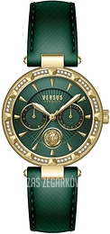 Versus by Versace Sertie N Crystal Zielony/Skóra Ø36 mm VSPOS3421