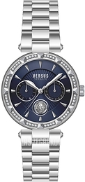 Versus by Versace Sertie N Crystal Niebieski/Stal Ø36 mm VSPOS3921
