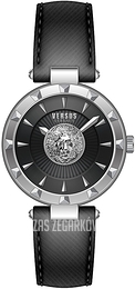 Versus by Versace Sertie N Czarny/Skóra Ø34 mm VSPQ12121