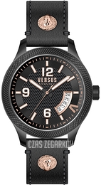 Versus by Versace Reale Czarny/Skóra Ø44 mm VSPVT0420