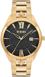 Versus by Versace Czarny/Stal w odcieniu złota Ø44 mm VSPZY0621