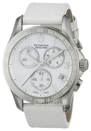 Victorinox Chrono Classic Biały/Skóra Ø41 mm 241418