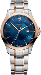 Victorinox Alliance Niebieski/Stal w kolorze różowego złota Ø40 mm V241911