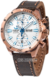 Vostok Europe Almaz Biały/Skóra Ø47 mm 6S11-320B676Le