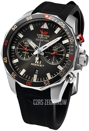 Vostok Europe Rocket N-1 Czarny/Guma Ø46 mm 6S21-225A618Sil