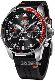 Vostok Europe Rocket N-1 Czarny/Skóra Ø46 mm 6S21-225A707Le